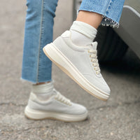 Sneaker Olivia Plata Gamuza