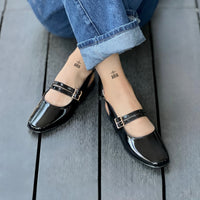 Flat Leila Negro Charol